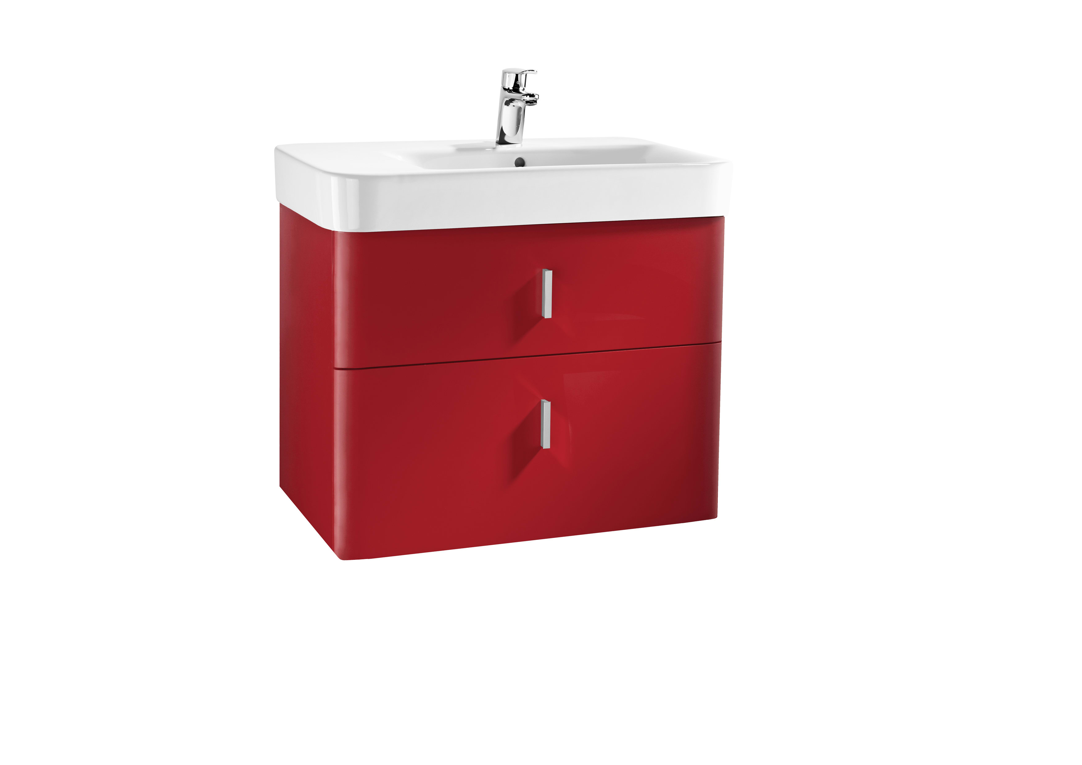 Kommoder Matt red lacquer Senso Square 2.0 A855788896 Roca