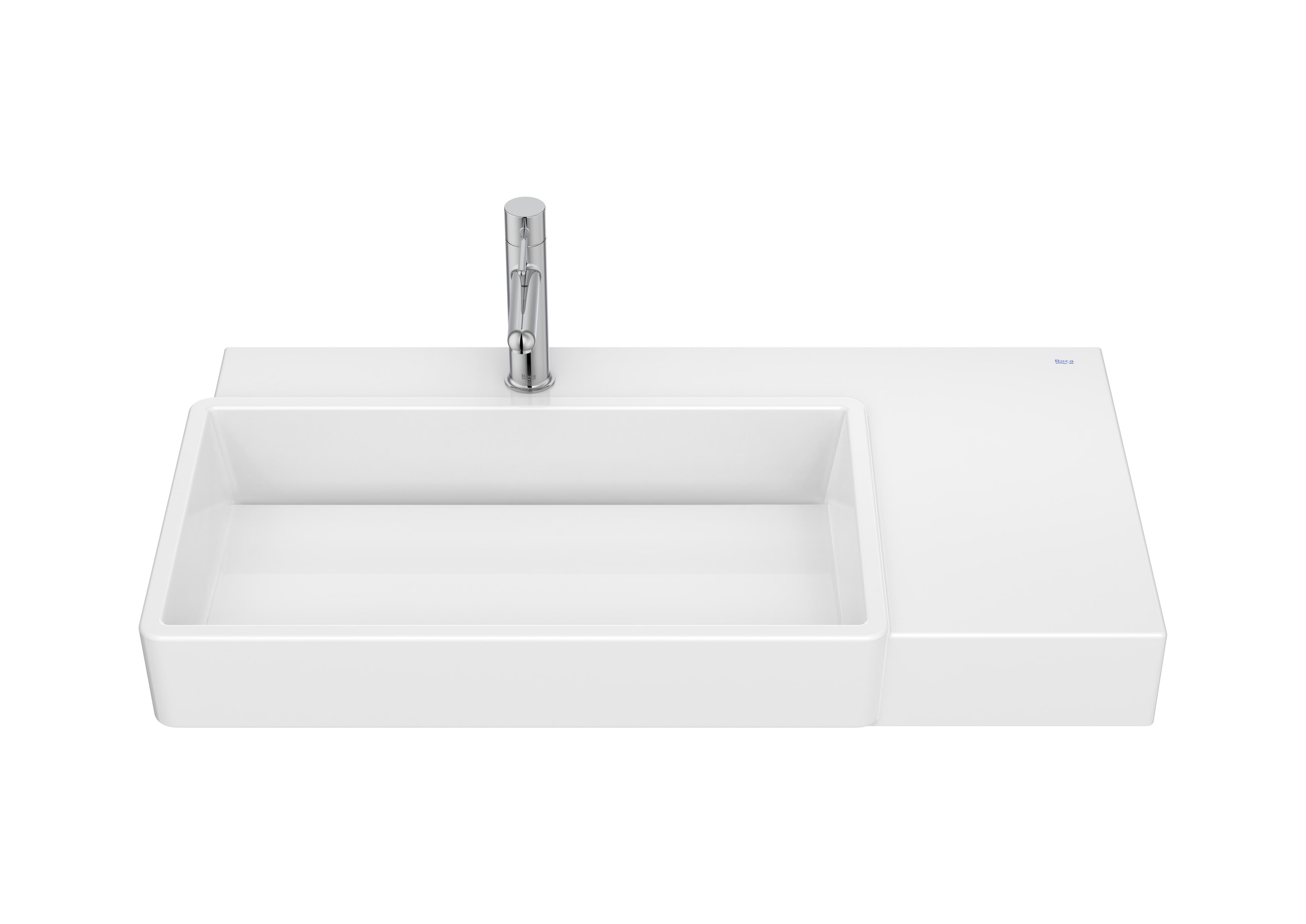 Vägghängda handfat White Tura A327697000 Roca